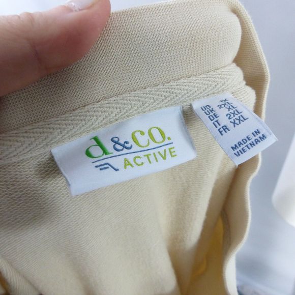 Denim & Co. Active Bomber Jacket with Print Detail NEW STONE 1X A354160 - Picture 3 of 8